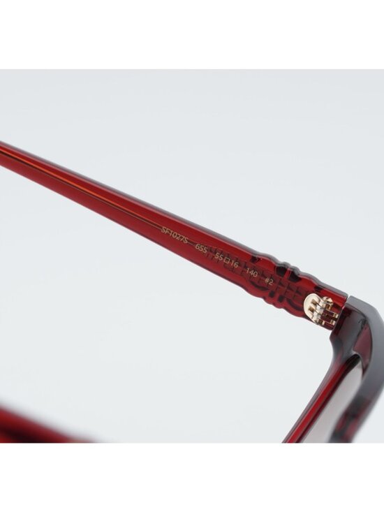 Salvatore Ferragamo SF1027S 655 Sunglasses Wine Square Frame, Brown Lenses main image 5